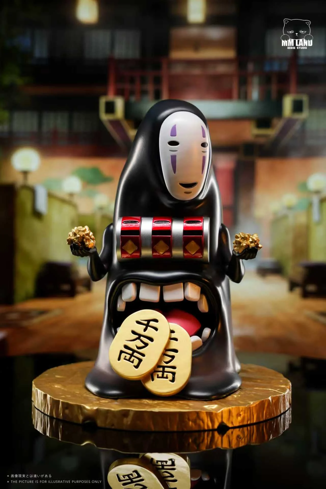 MMLAND Studio - No-Face with a Money-Spitting Machine Spirited Away Statue