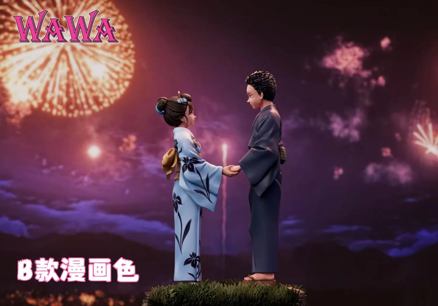 WAWA Studio - Demon Slayer Akaza & Koyuki Statue