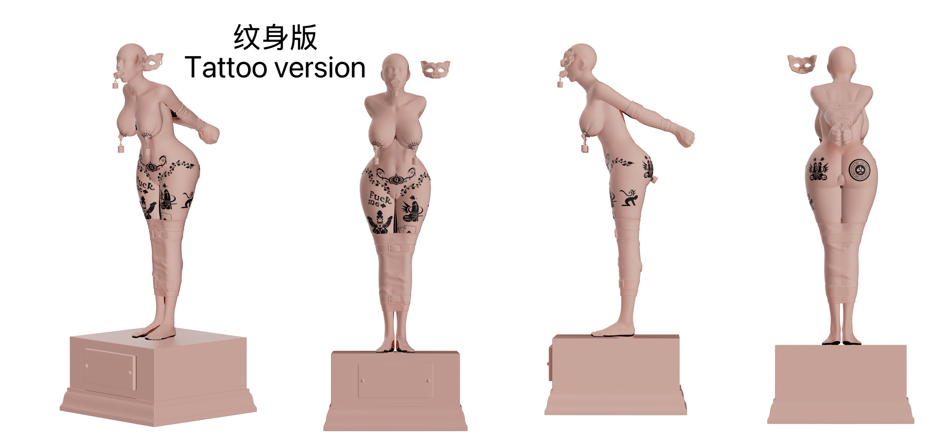 Hell Research Institute Bound Venus (Bind Vents) Statues