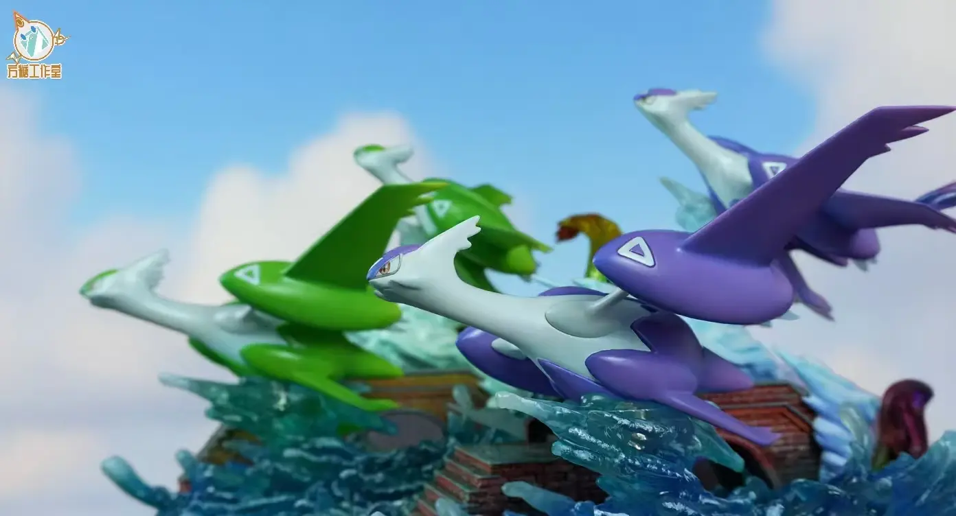 Collection Hall Studio -Pokemon Mega Latios X Latias Set Statue 