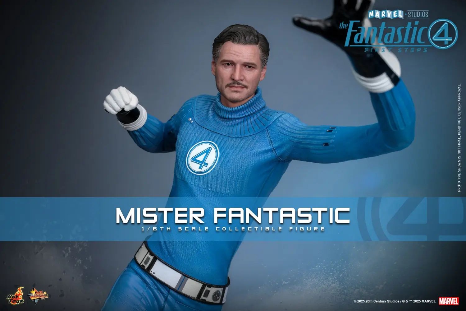 Hottoys - The Fantastic Four: First Steps Mister Fantastic and H.E.R.B.I.E. 1/6th scale Collectible Figure Set MMS821 MMS822 (Licensed) Statue(GK)