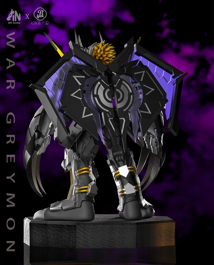 Digimon War Greymon & Black War Greymon Statue GK, AN Studio & BBSD Studio, pre-sale