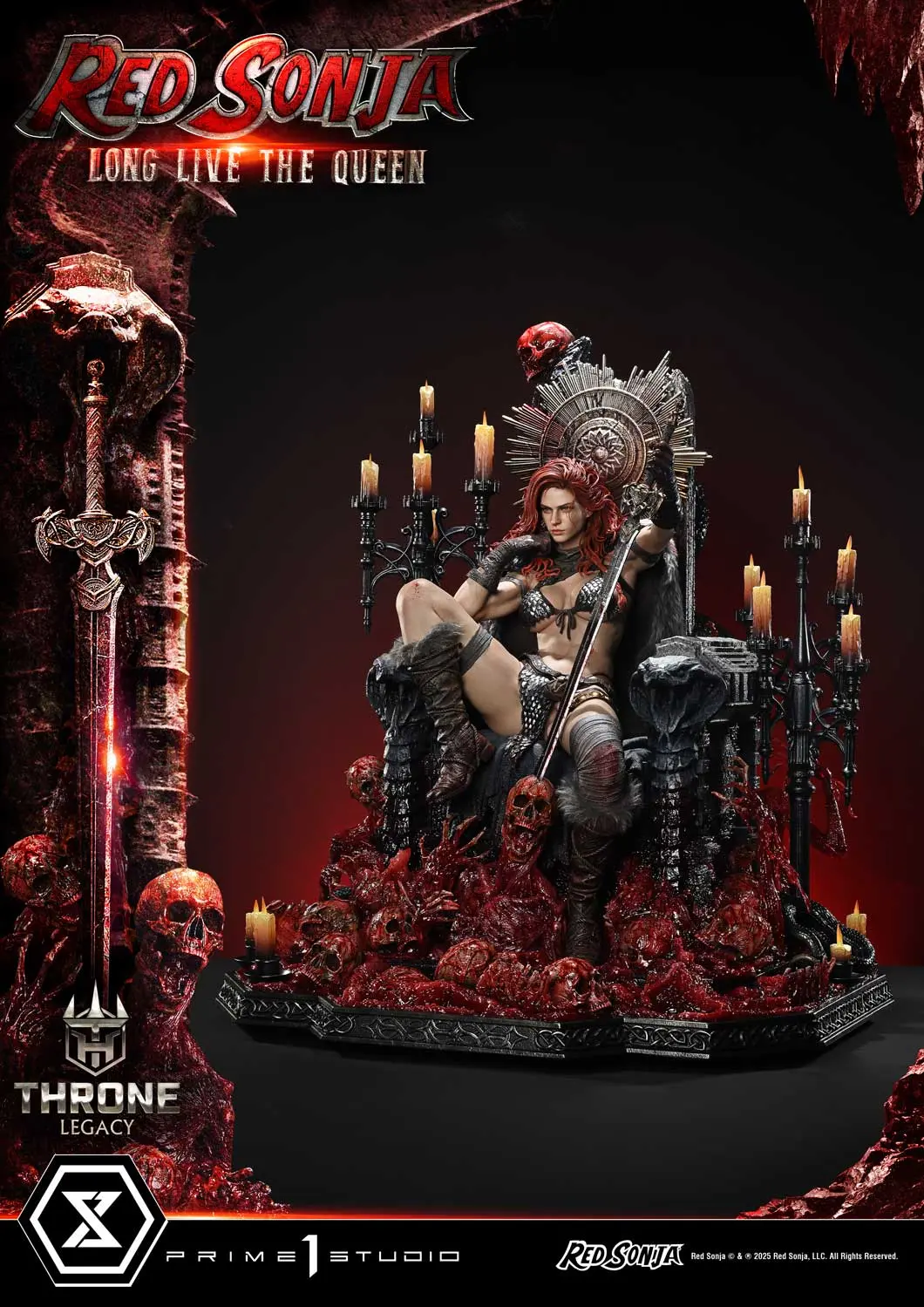 Prime 1 Studio - Throne Legacy Red Sonja Red Sonja : Long Live the Queen 1/3 Statue TLCRS-01 TLCRS-01S (Licensed)