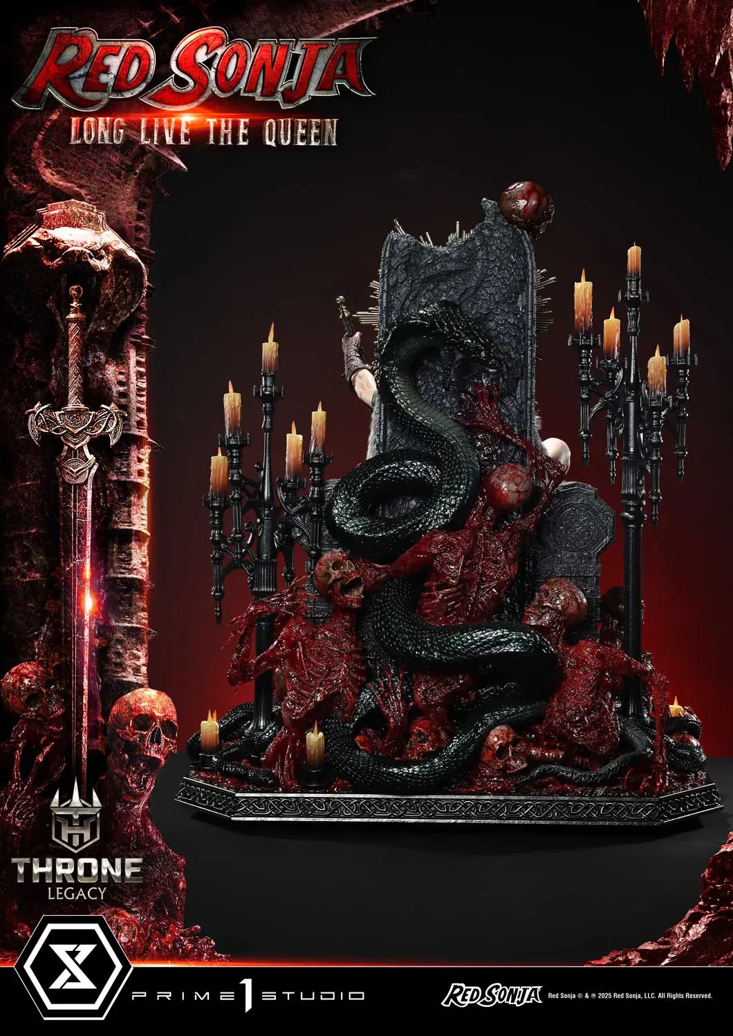 Prime 1 Studio - Throne Legacy Red Sonja Red Sonja : Long Live the Queen 1/3 Statue TLCRS-01 TLCRS-01S (Licensed)