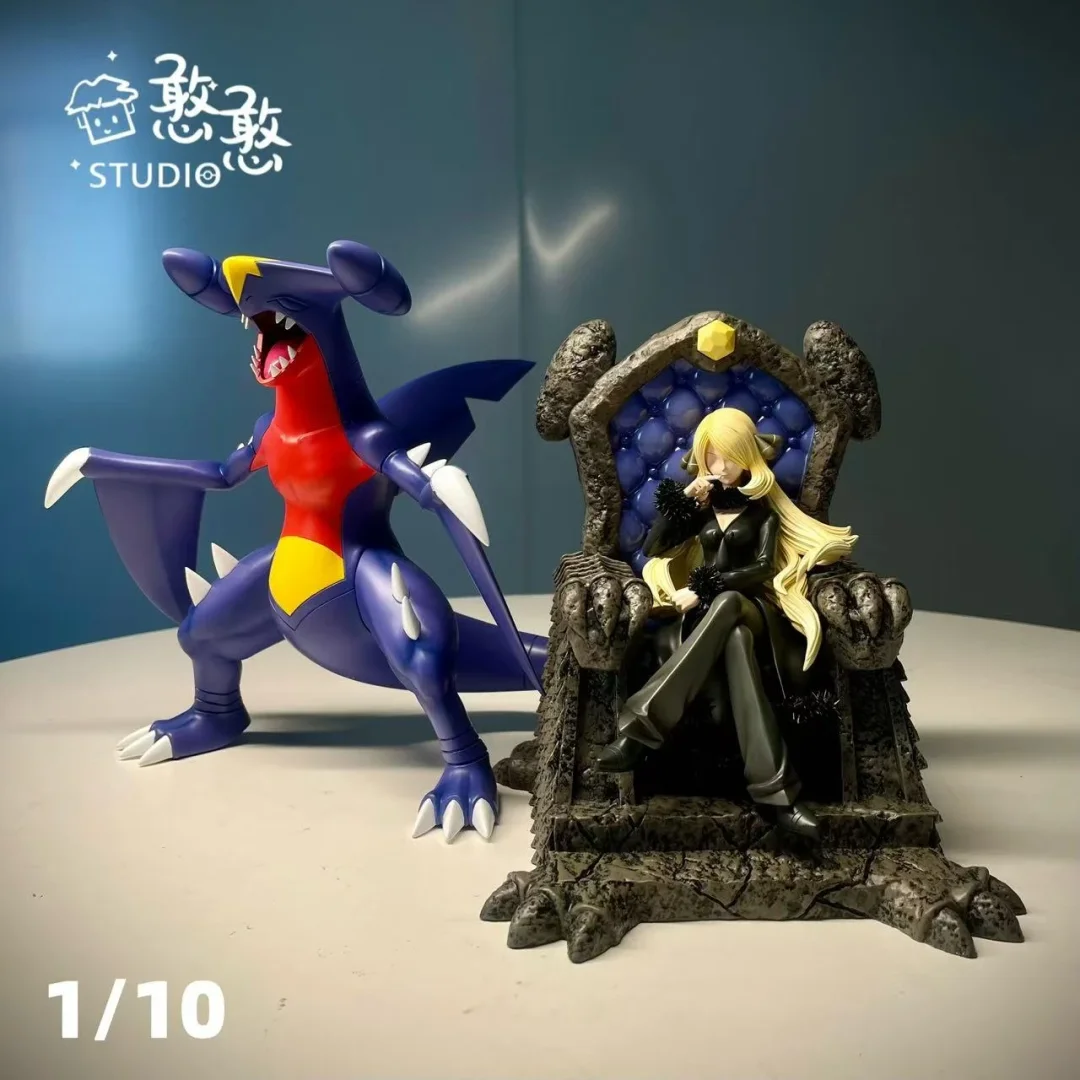  Pokemon 1/10 Throne Cynthia & Garchomp Statue (GK) - Han Han Studio