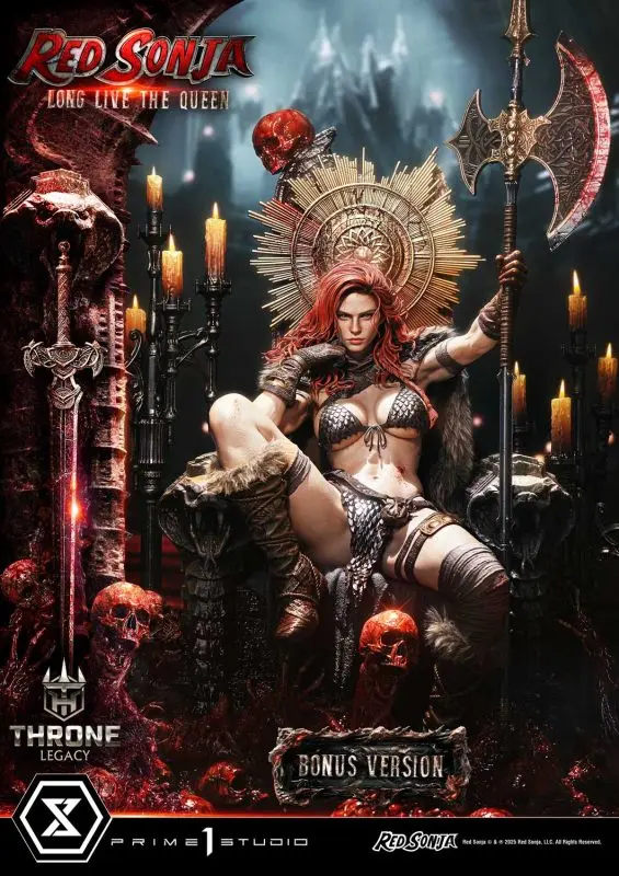 Prime 1 Studio - Throne Legacy Red Sonja Red Sonja : Long Live the Queen 1/3 Statue TLCRS-01 TLCRS-01S (Licensed)