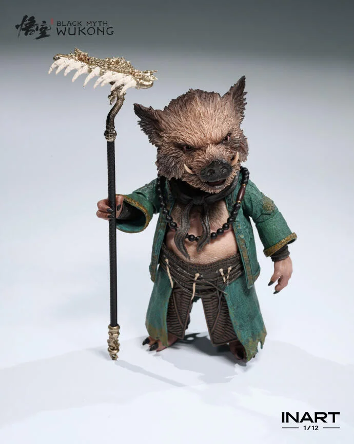 Black Myth: Wukong Zhu Bajie 1/12 Scale Action Figures (Licensed) - INART Studio