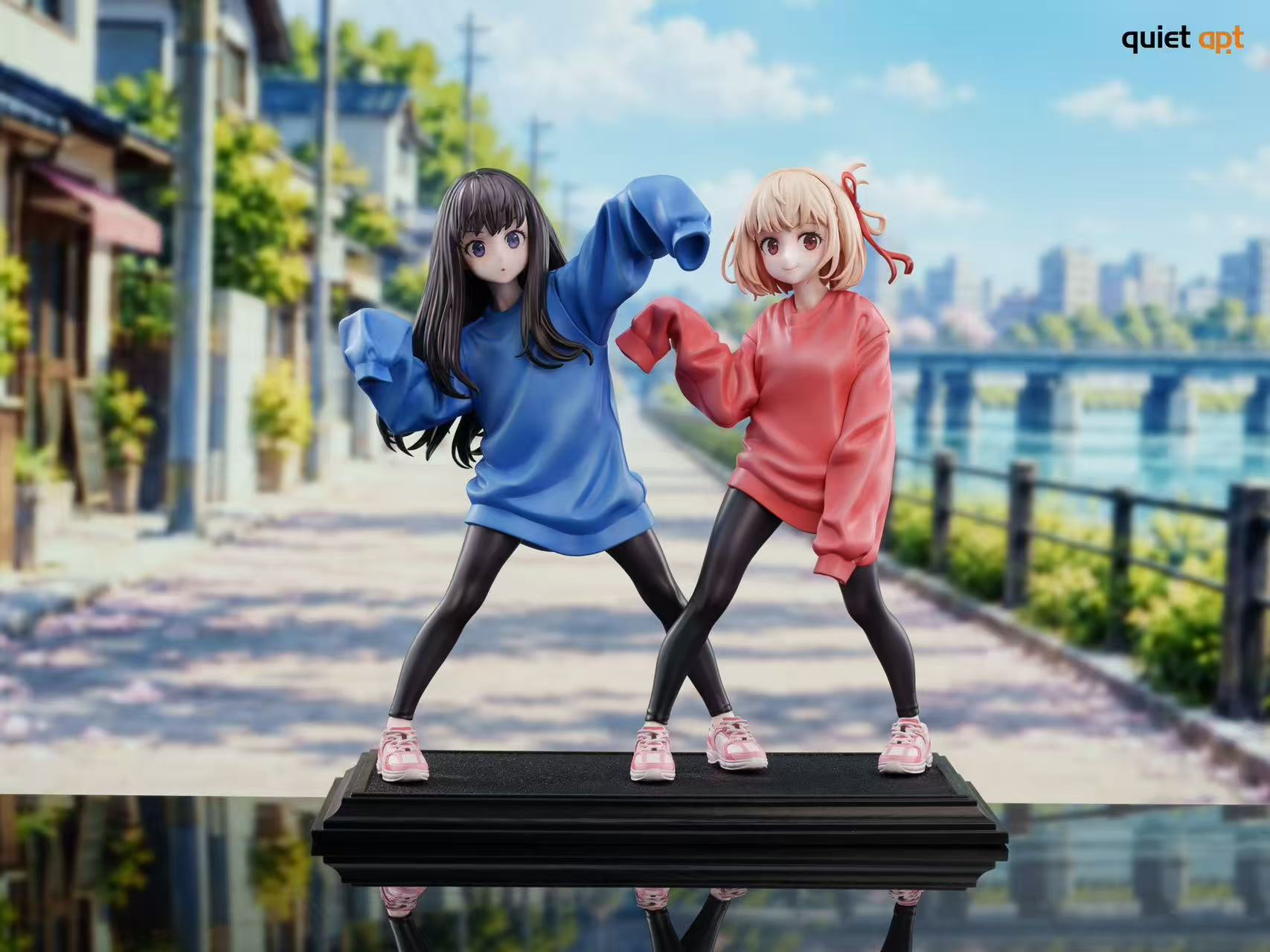QuietArt Studio Chisato Nishikigi X Takina Inoue Daily Outfit Version Lycoris Recoil Statue