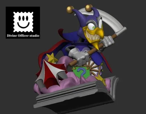 Divine Officer Studio - Yu-Gi-Oh! Cartoon Blue-Eyes White Dragon & Cartoon Dark Rabbit & Scythe Devil Bird Statue(GK)