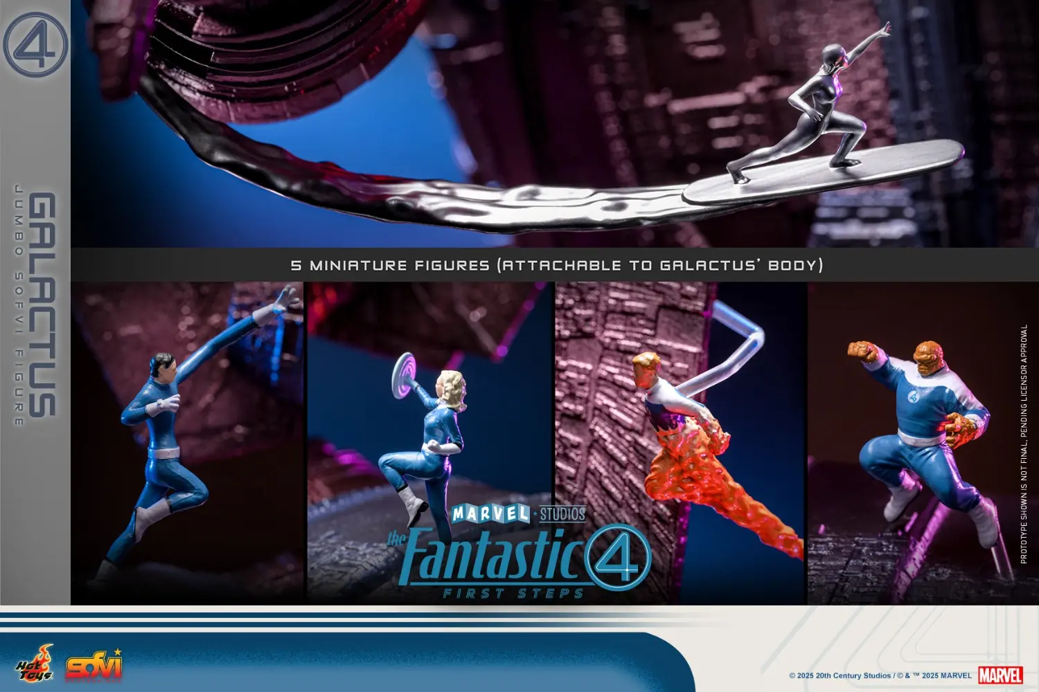 Hottoys - The Fantastic Four: First Steps Galactus Jumbo Sofvi Figure & The Thing SMS001J MMS813 (Licensed)1/6 Statue(GK)
