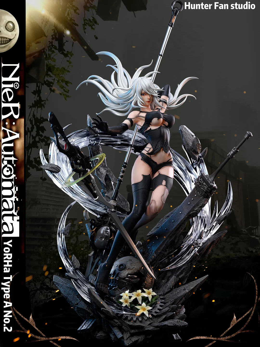 In stock-NieR:Automata YoRHa Type A No.2 1/4 & 1/6 Scale Statue (GK) Figure-Hunter Fan Studios 