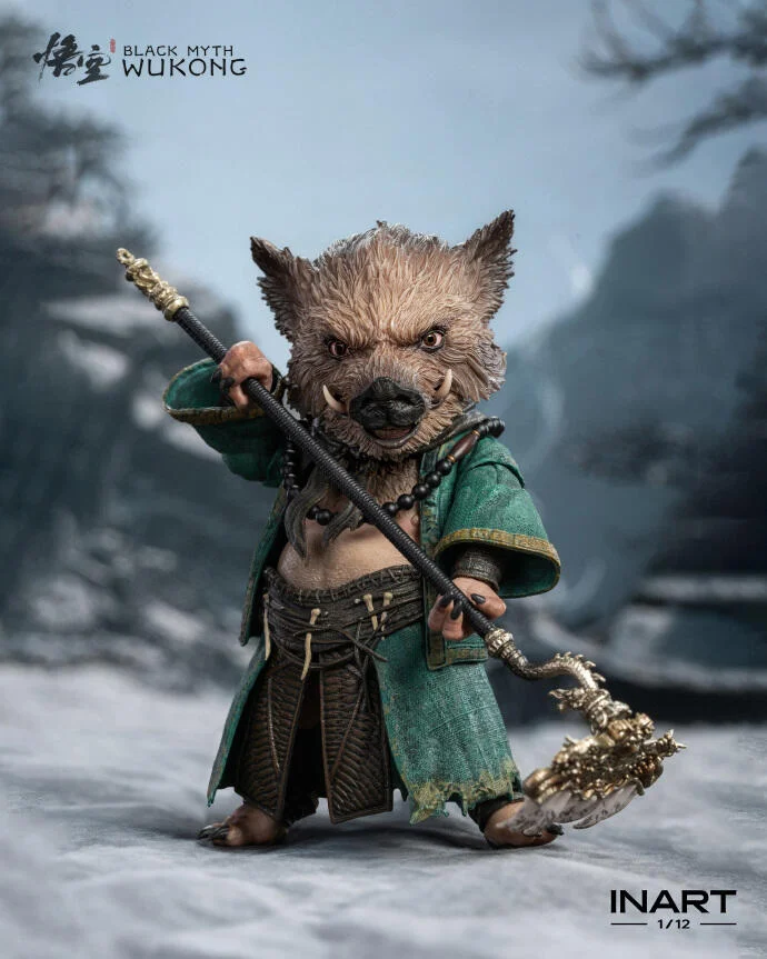 Black Myth: Wukong Zhu Bajie 1/12 Scale Action Figures (Licensed) - INART Studio