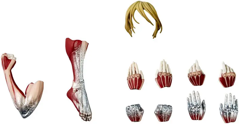 Kaiyodo - Revoltech Amazing Yamaguchi Attack on Titan Armored Titan & Female Titan (Licensed)Statue(GK)