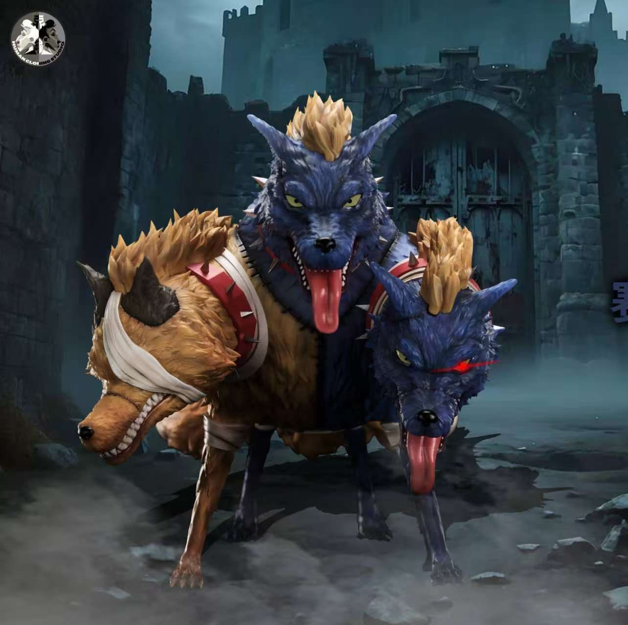 One Piece Gecko Moria's Zombie Army 01 Cerberus Statue(GK) - Clone Studio 