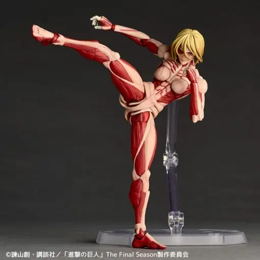 Kaiyodo - Revoltech Amazing Yamaguchi Attack on Titan Armored Titan & Female Titan (Licensed)Statue(GK)