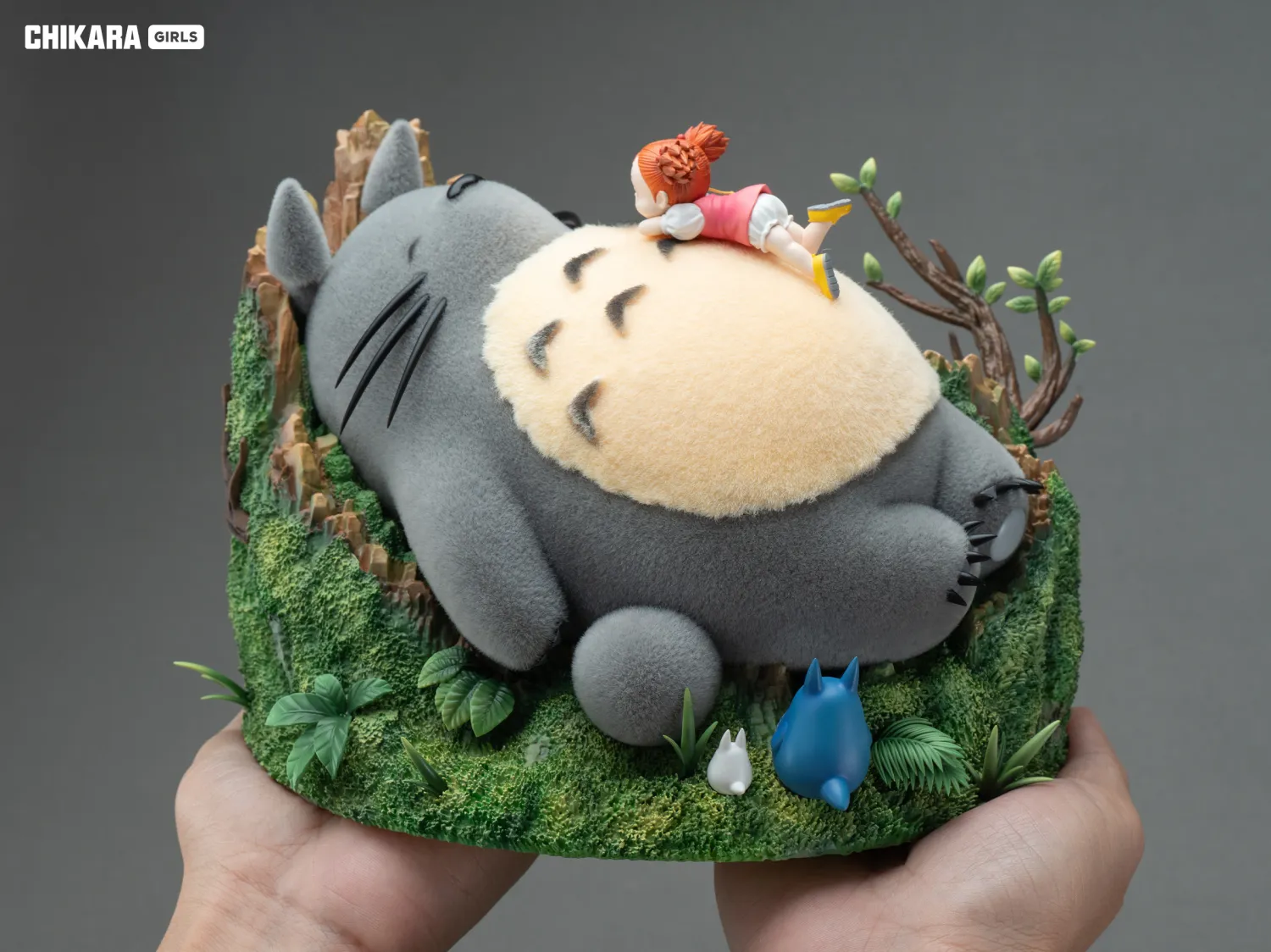 CHIKARA Studio -  My Neighbor Totoro Sleeping Totoro and Mei Statue 