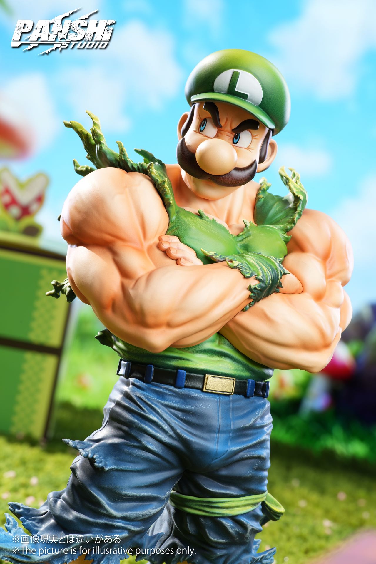 PANSHI Studio - Super Mario Bro. - Muscle Mario and Luigi Statue(GK)