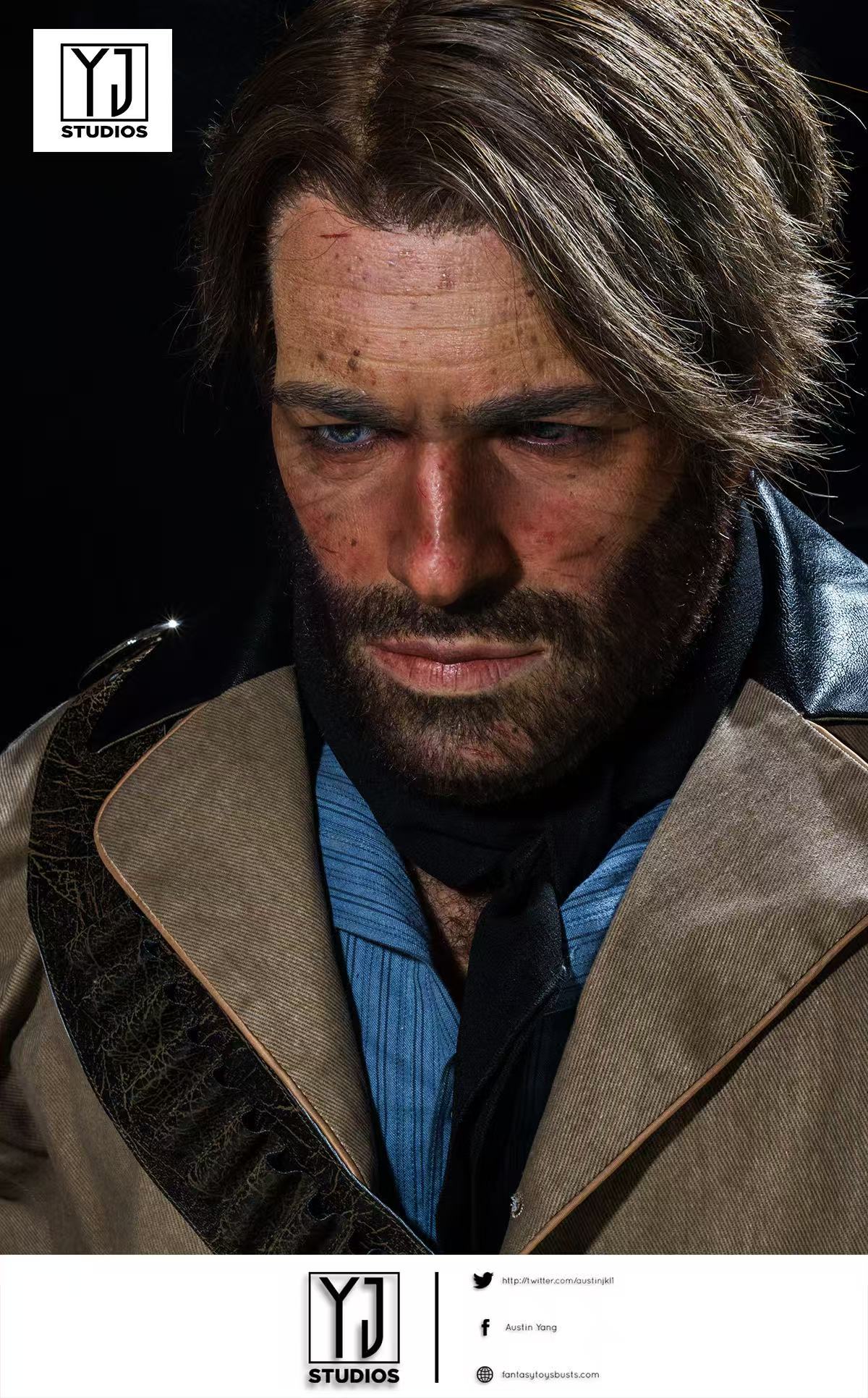 YJStudios Red Dead Redemption 2 Arthur Morgan  1:1 Bust