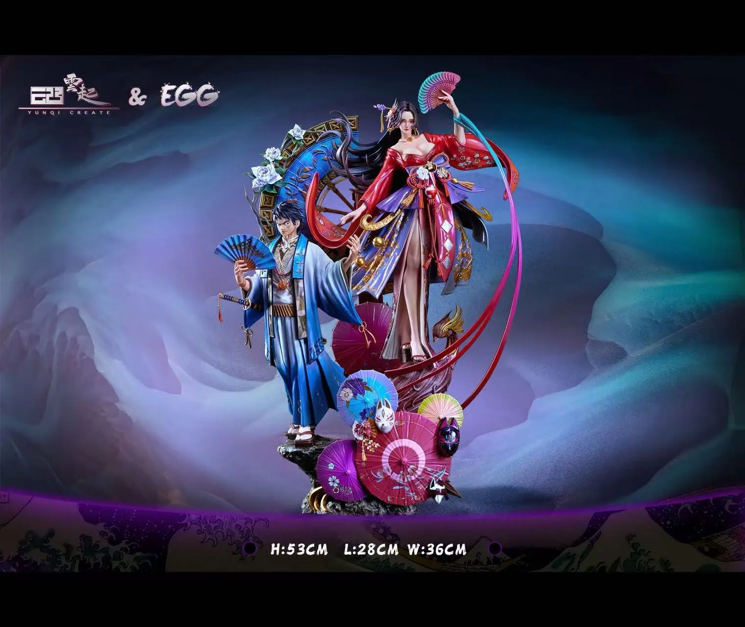 YunQi Studio & EGG Studio - One Piece Hancock & Luffy Statue(GK) 