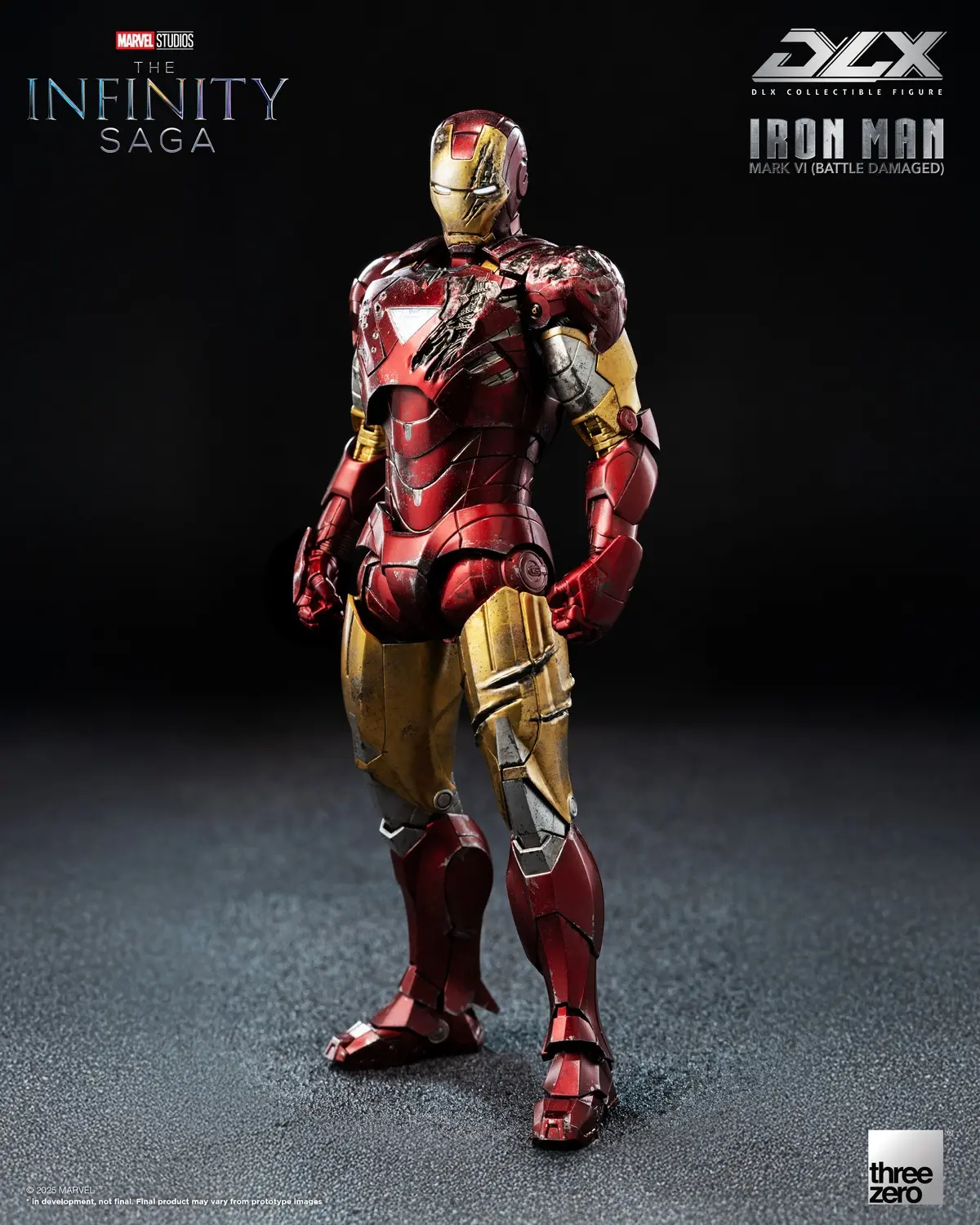 Threezero - Marvel Studios: The Infinity Saga DLX Iron Man Mark 6 Battle Damaged Version 3Z09180C0 (Licensed) Statue(GK)