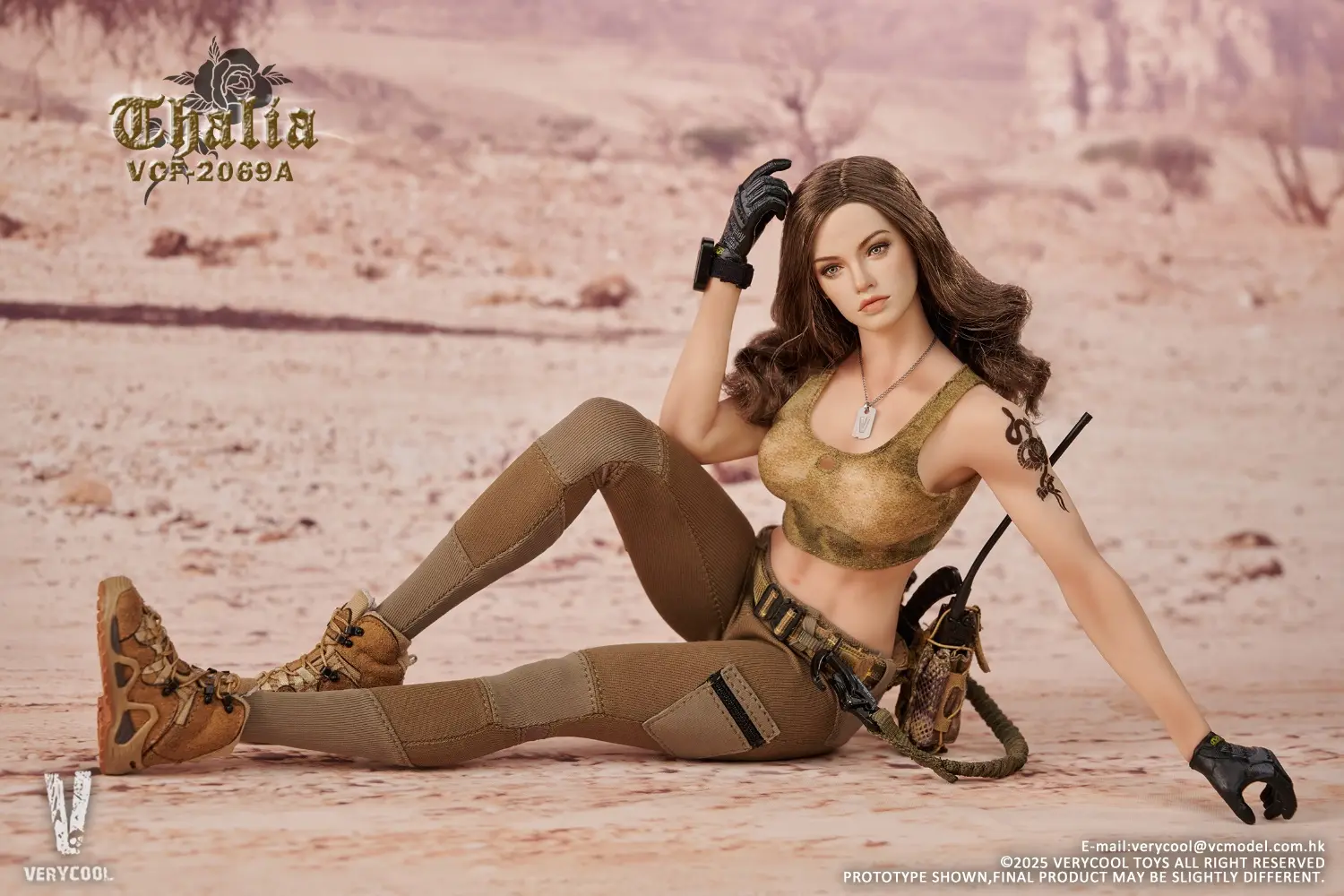 VERYCOOL -VCF-2069 Desert female soldier -Thalia (Licensed) 1/6 Scale Action Figure 