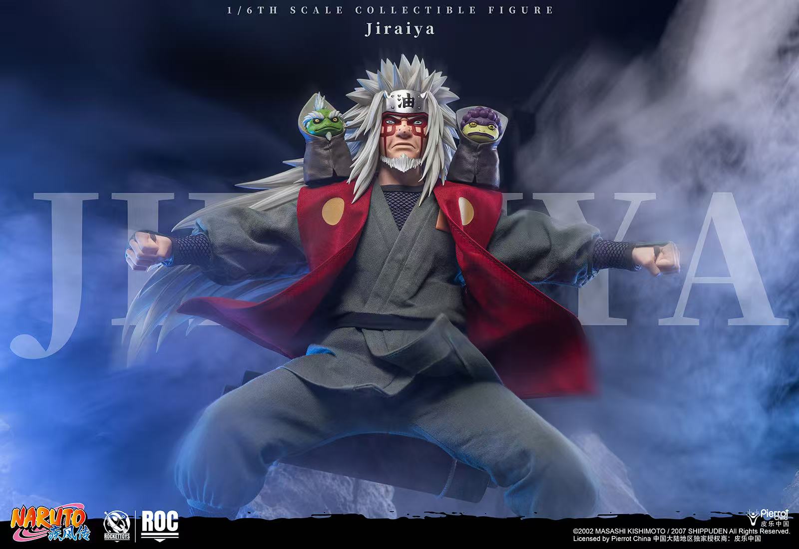ROCKETTOYS Studio Naruto Shippuden Jiraiya 1/6 Scale Action Figure ROC-019 No. ROC-020 (Licensed)