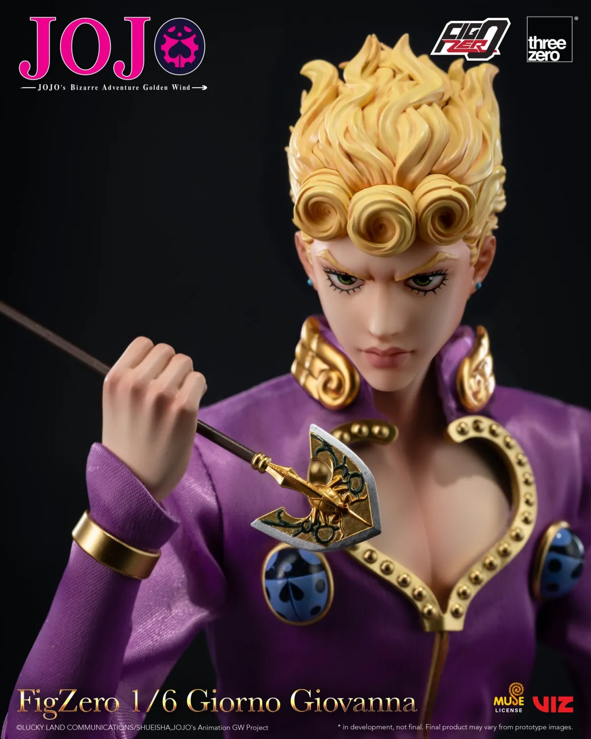 JoJo's Bizarre Adventure: Golden Wind FigZero Giorno Giovanna 3Z06570M0 (Copyright)1/6 Action Figure Statue(GK)-Threezero-KWII-GK