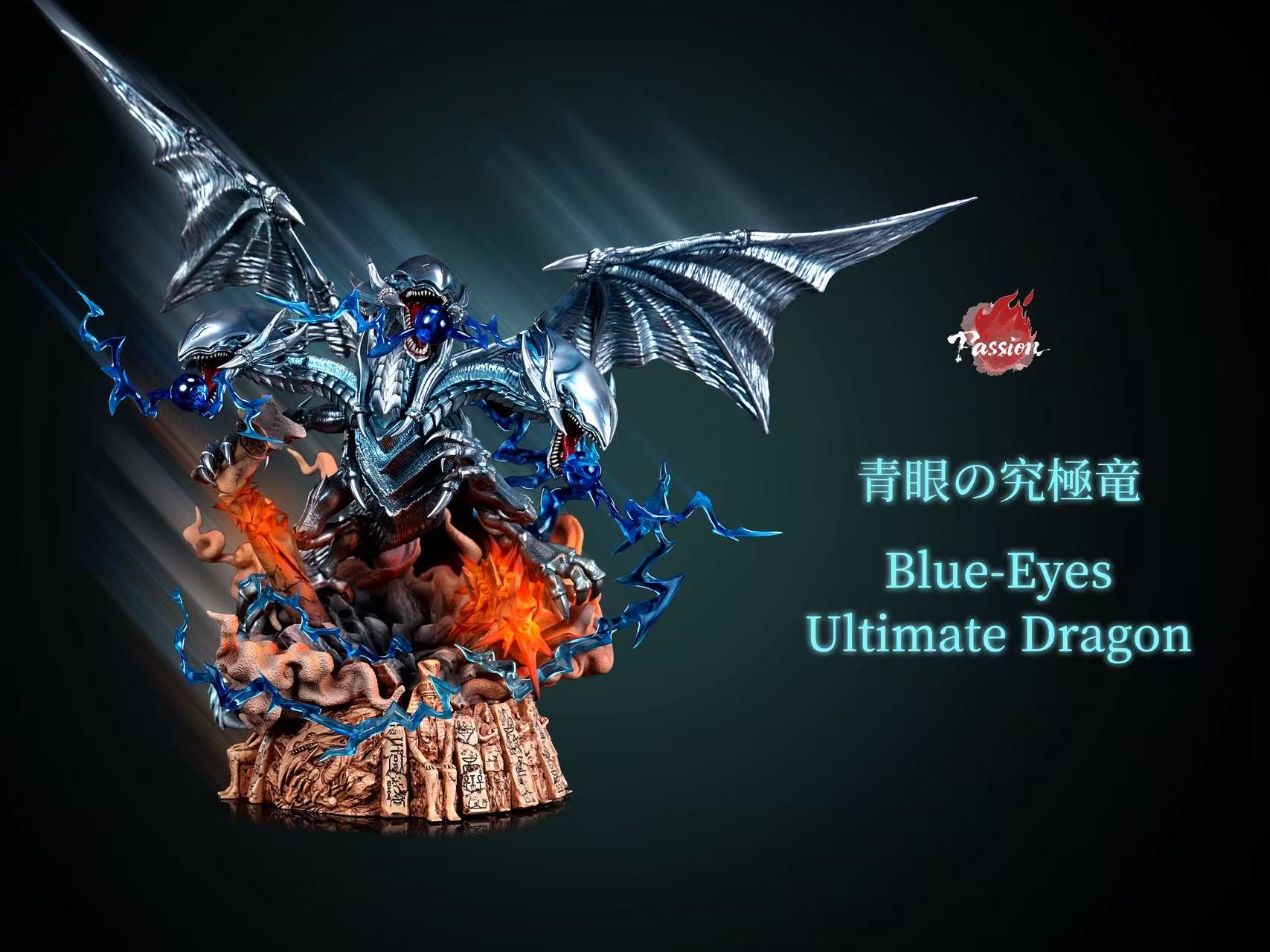 Passion Studio Blue-Eyes Ultimate Dragon Yu-Gi-Oh statue