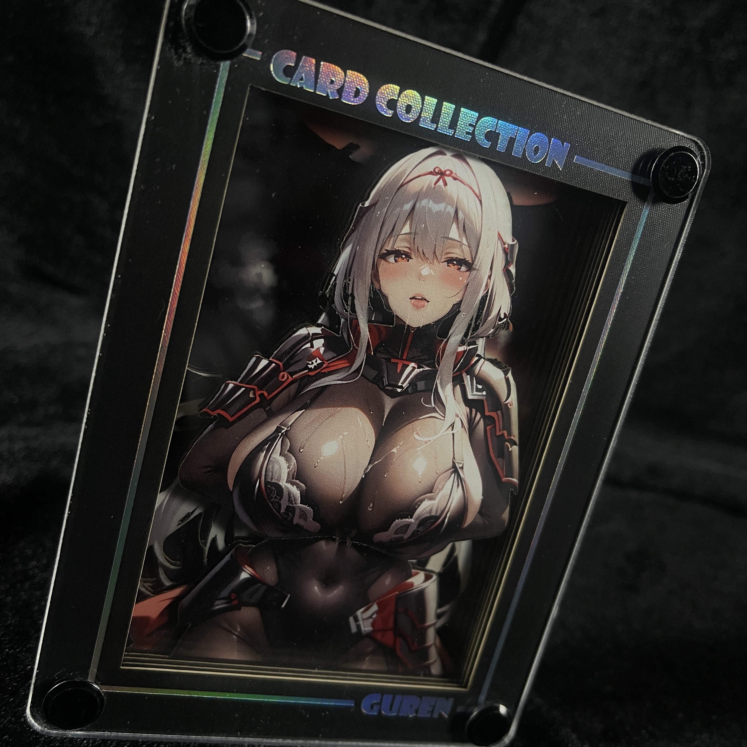 B&W Studio NIKKE Red Lotus Black Desktop Decorative Card Brick In stock