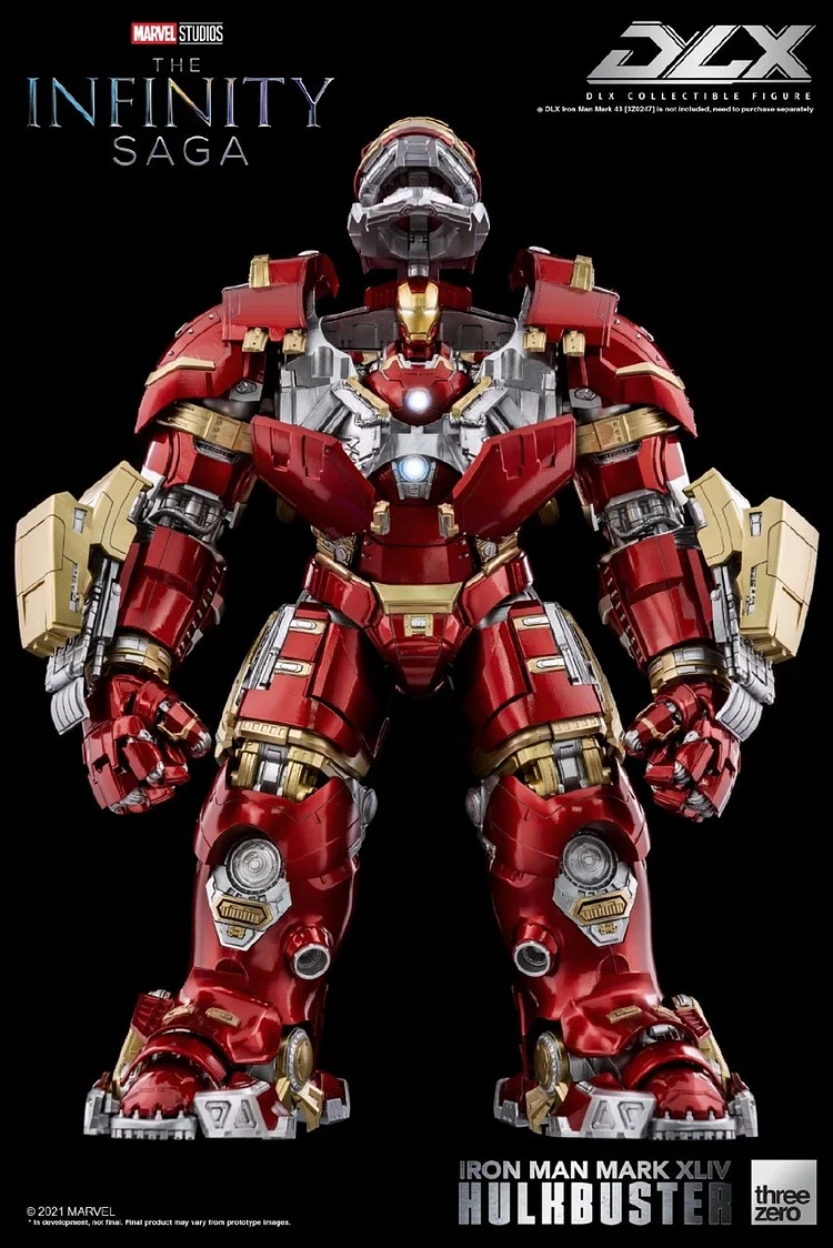  DLX Iron Man Infinity Legend Mark 44 Hulkbuster Action Figure, Threezero Studio, In stock