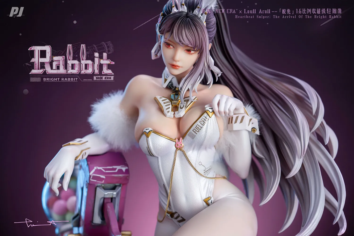 PVC New Era × Loull AroLL White Rabbit (Copyright) Statue (GK)-PIJI Studio Pre-sale