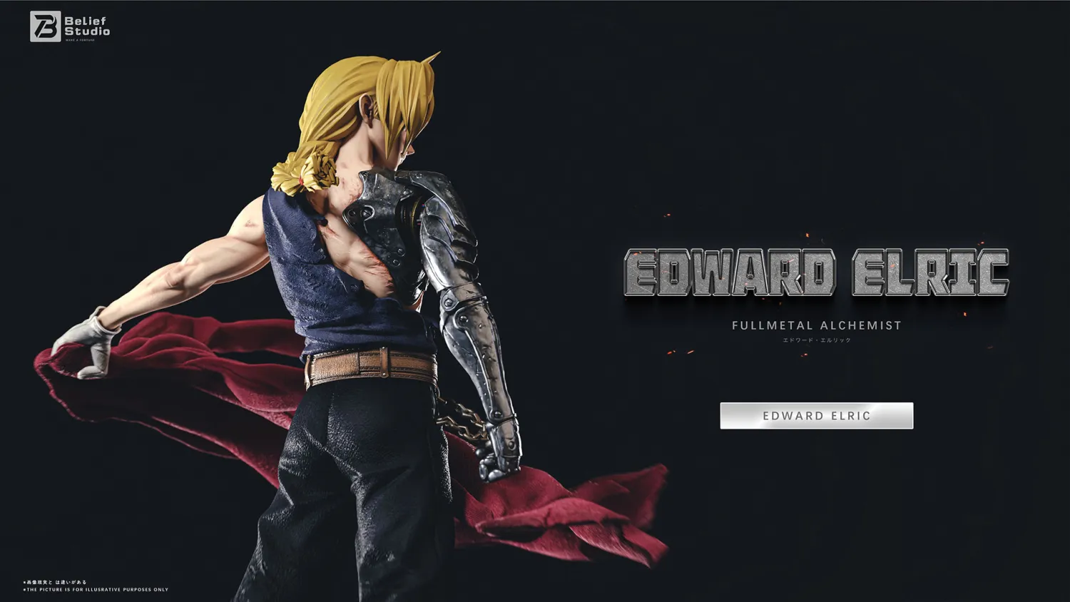 Belief Studio - Edward Elric Fullmetal Alchemist Statue 