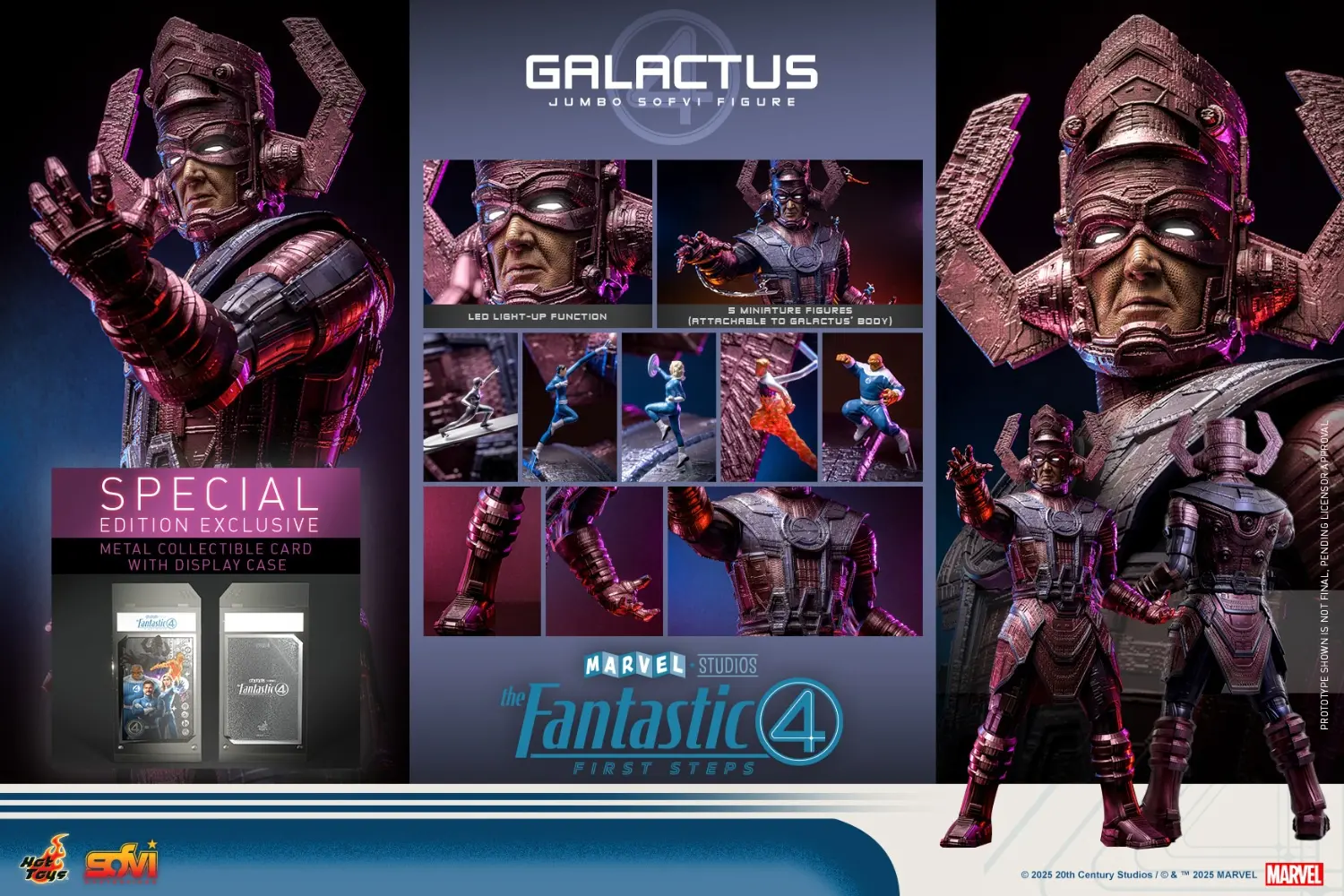 Hottoys - The Fantastic Four: First Steps Galactus Jumbo Sofvi Figure & The Thing SMS001J MMS813 (Licensed)1/6 Statue(GK)