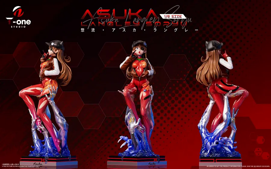 T-ONE Studio - 1/6 EVA Series Volume 1 Neon Genesis Evangelion Asuka Langley Soryu Statue 