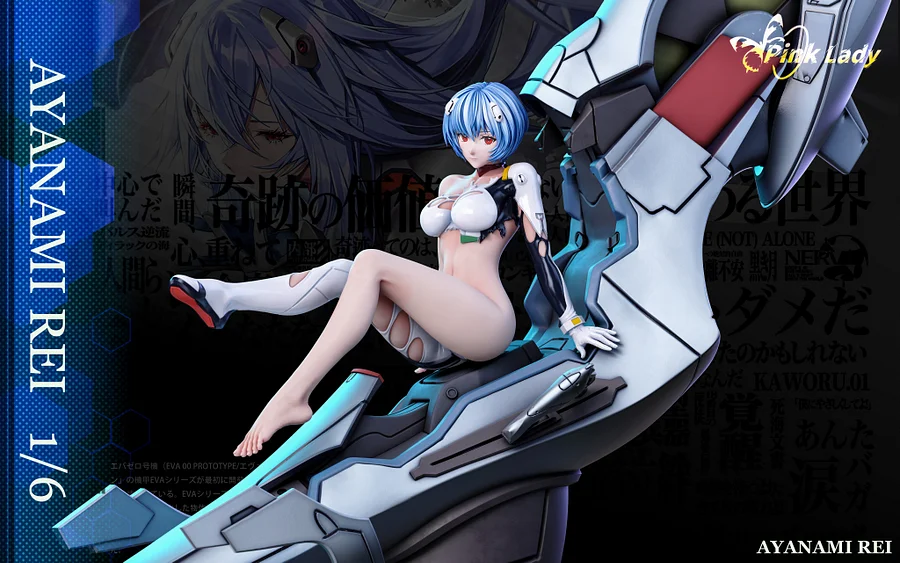 Neon Genesis Evangelion Soryu Asuka Langley & Ayanami Rei Statue(GK)-Pink Lady Studio