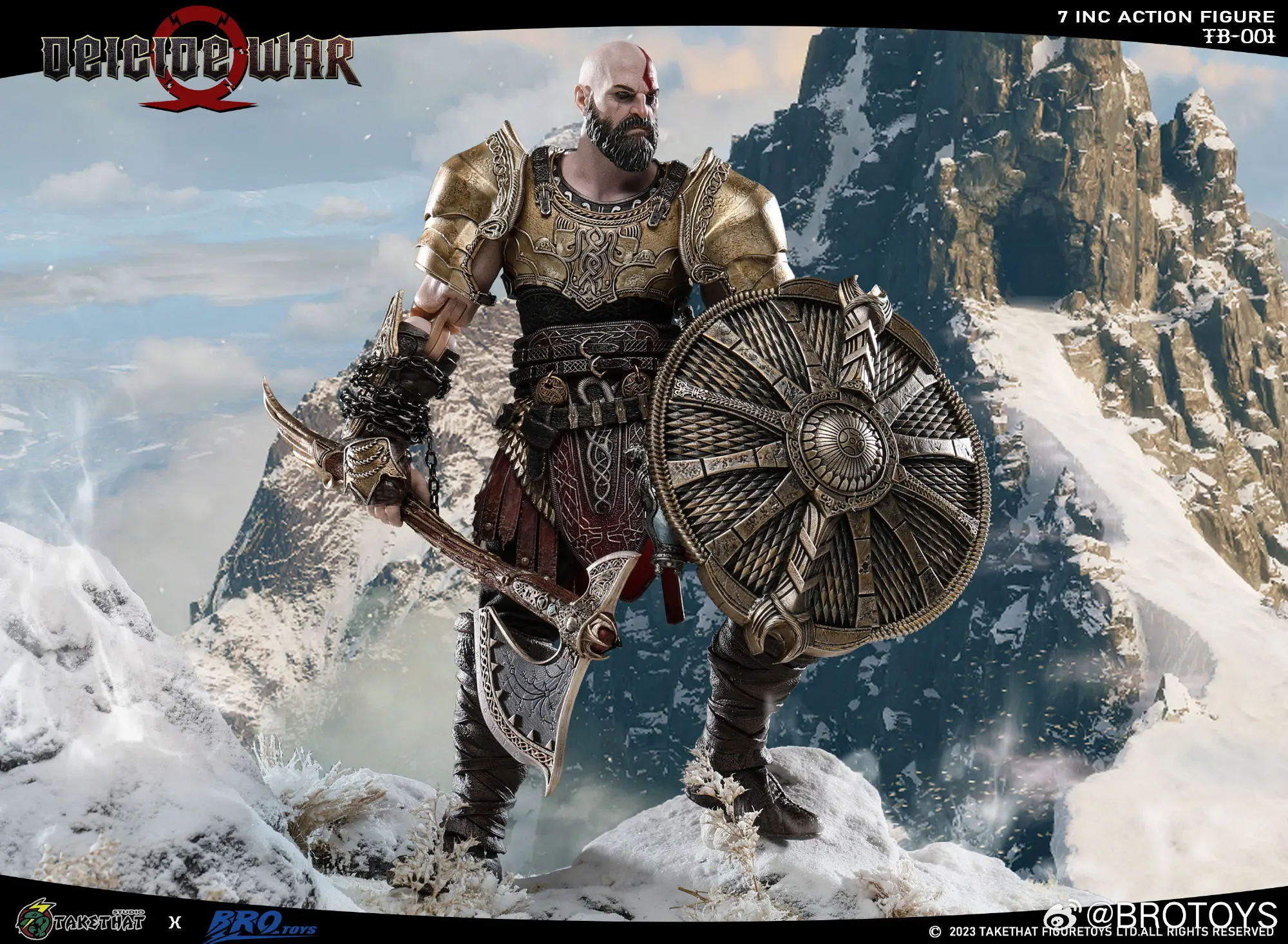 God of War Kratos ACTION FIGURE DEICIDE WAR DELUXE EDITION TB001 -Brotoys Studio & TAKETHAT Studio
