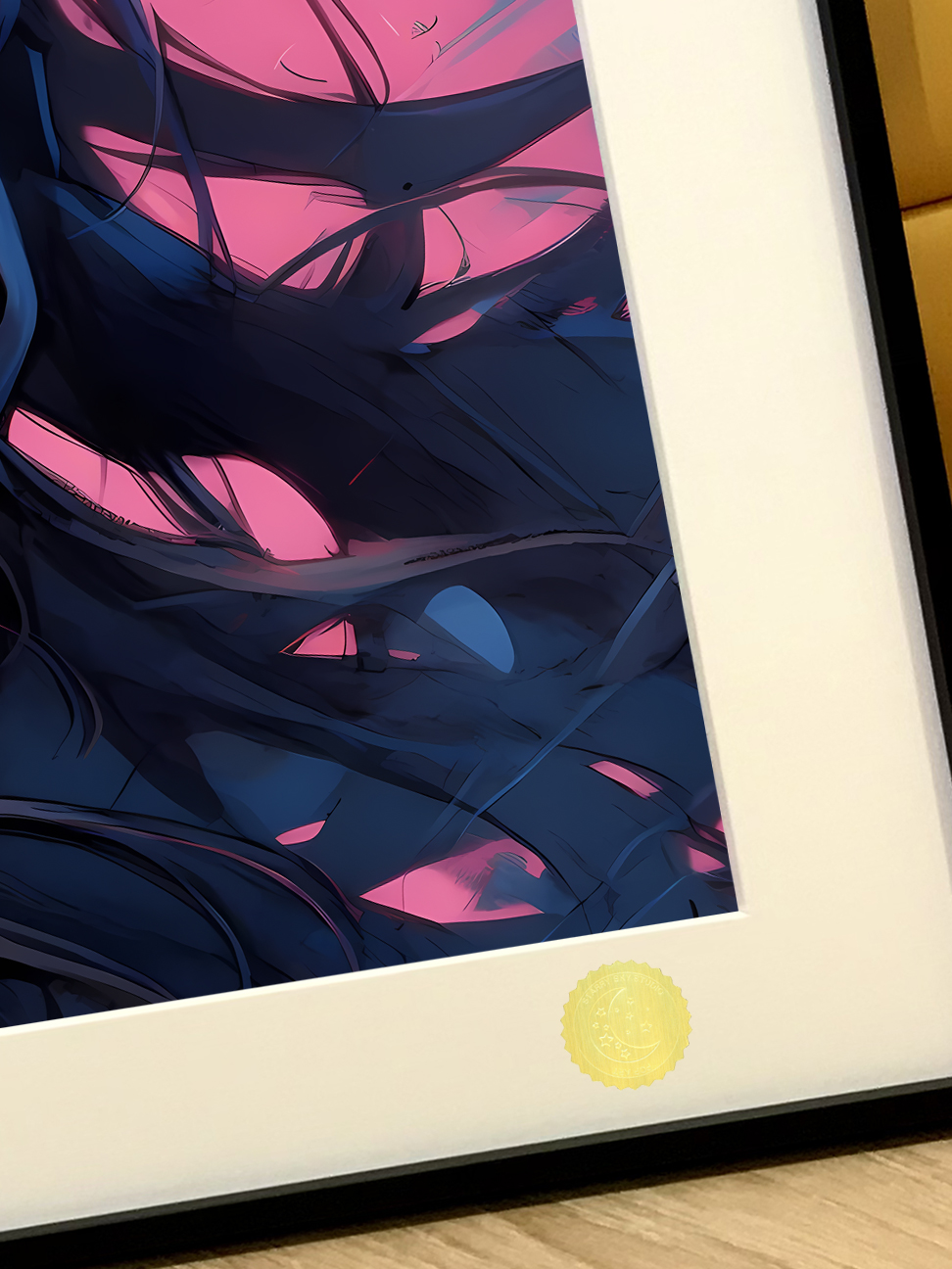 In stock, Starry Sky Esports Girl DVA Overwatch Returns OW Decorative Painting，Framed size 61×40cm-KWII-GK