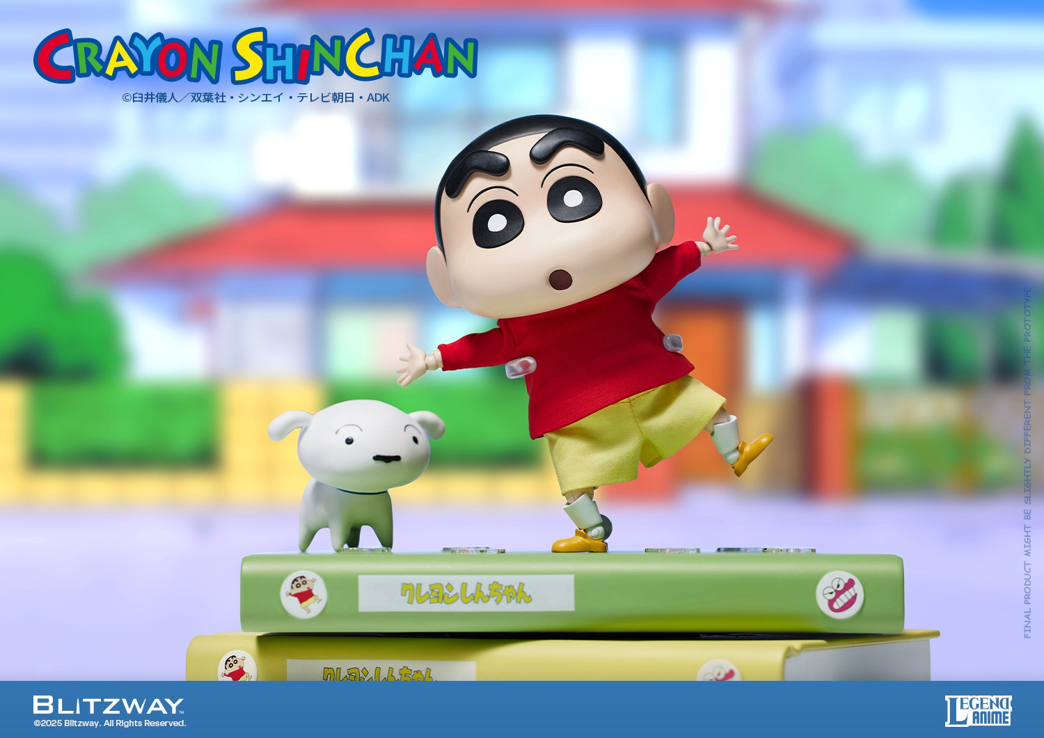 Pre-sale Crayon Shin-chan (Standard Ver.) Standard Edition Dimensions (mm*) W 150 x D 120 x H 137 (including base) Weight* (GK) 300g ( only) 500g (including packaging) / 11kg (including box).  Crayon Shin-chan (DX Ver.) Deluxe Edition D-KWII-GK