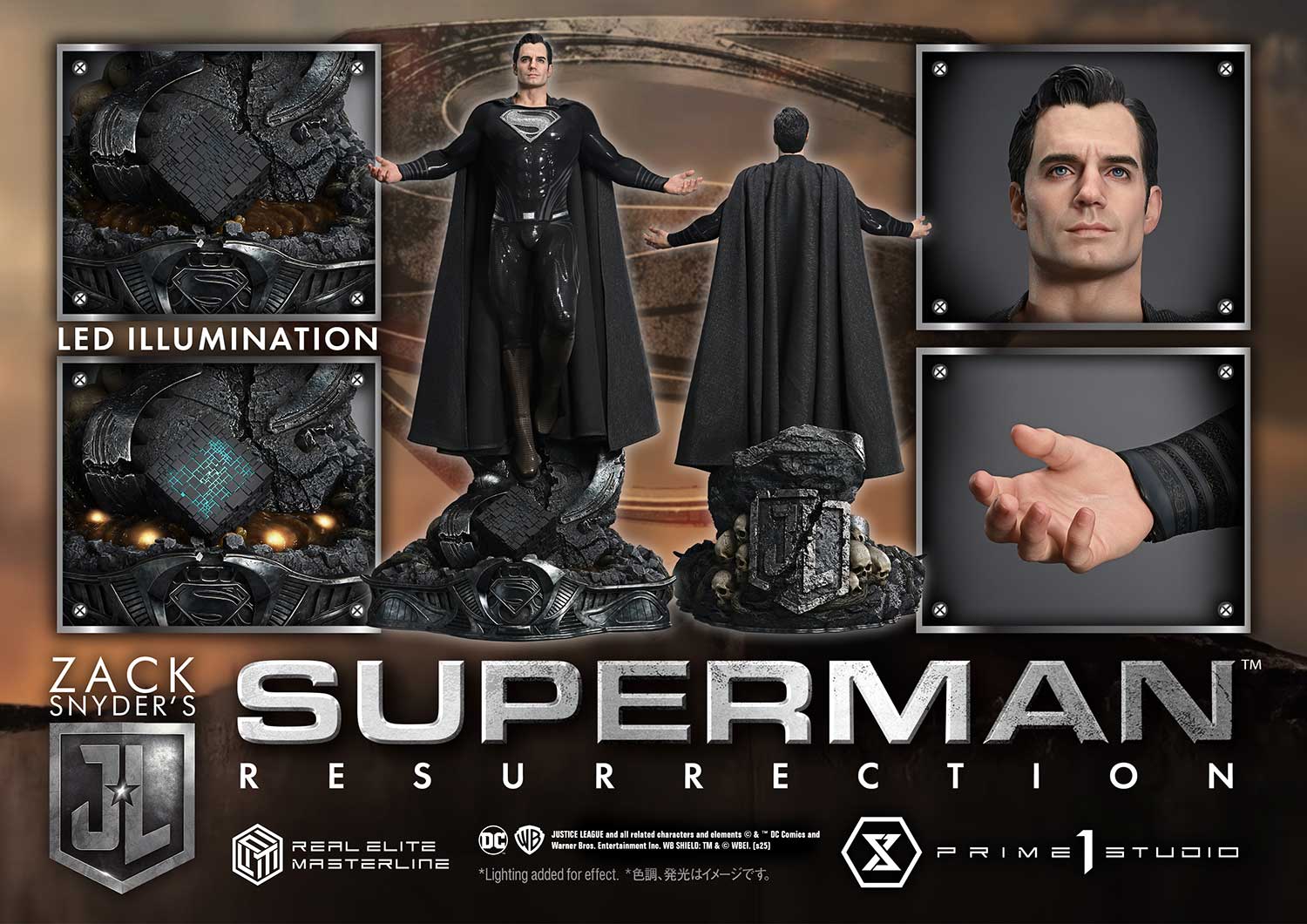 Prime 1Studio, 1/3 Justice League Zack version Superman Nightmare color version, GK, pre-sale