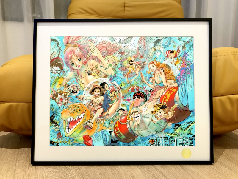Starry Sky "Fishman Island" Pirate King Luffy White Star Robin Decorative Painting In stock