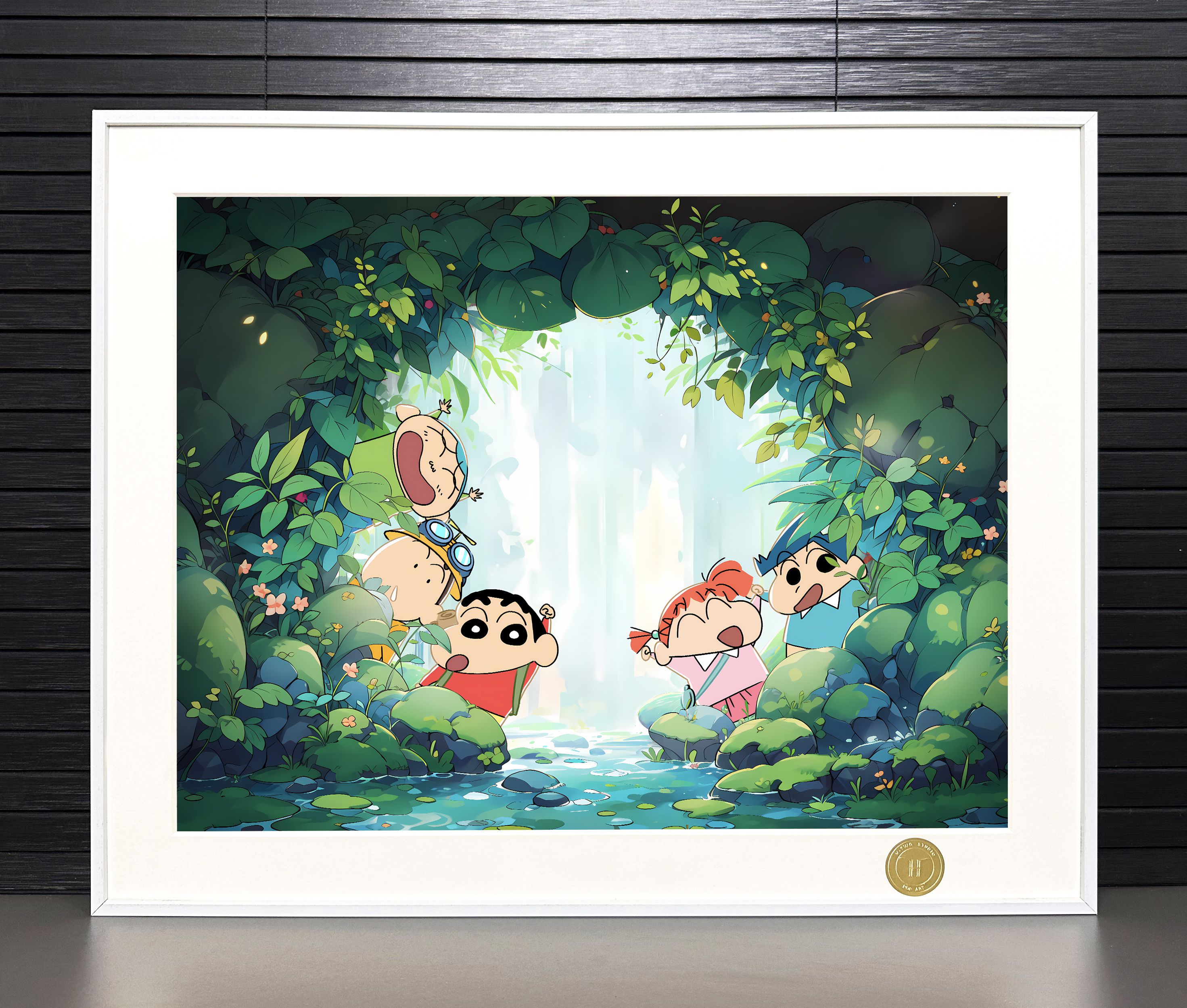 Kasukabe Defense Force Crayon Shin-chan Nohara Shinnosuke Kazama Adai Nini Masao decorative painting, in stock-KWII-GK