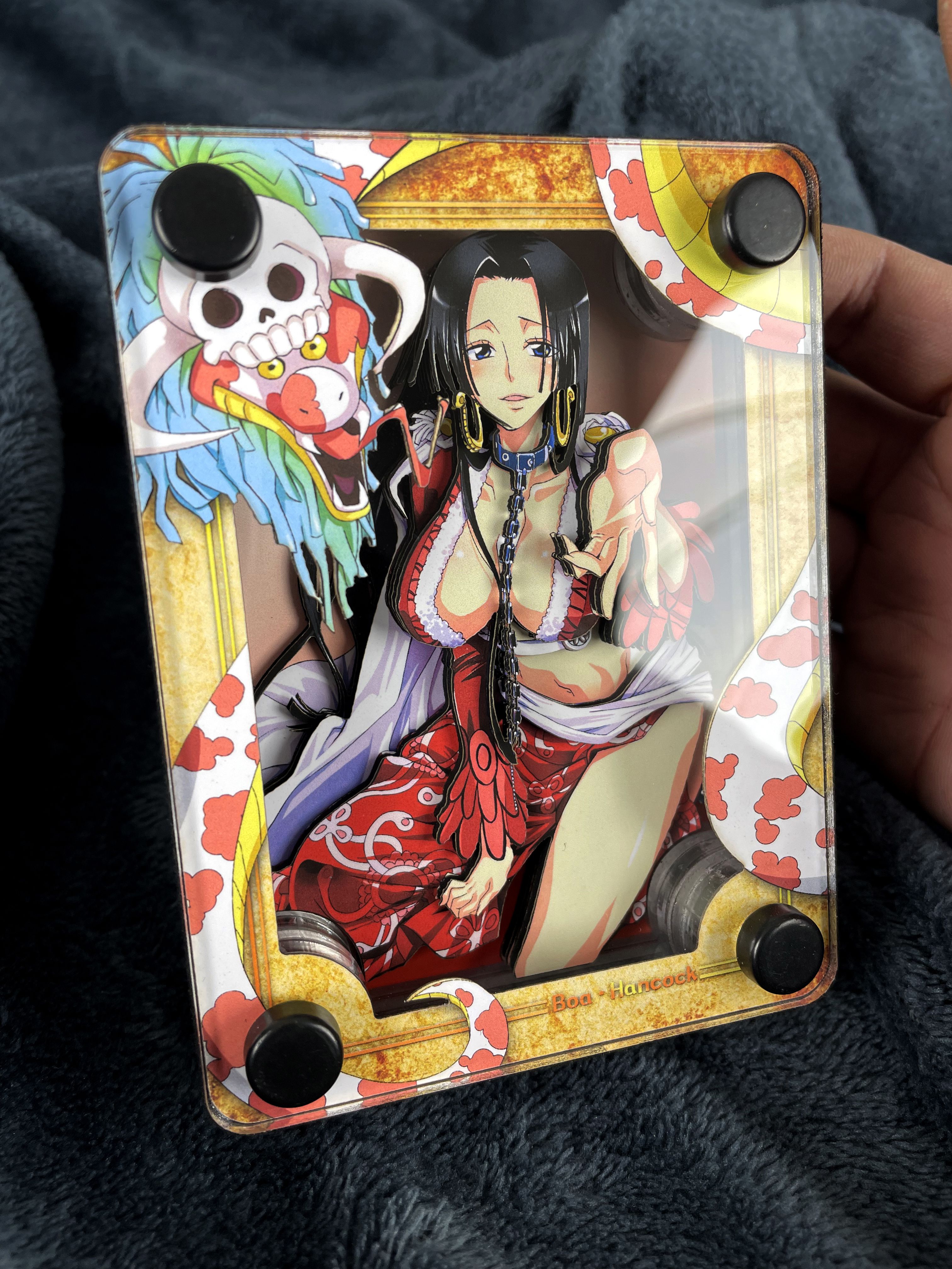 One Piece Queen Boa Han Cook Salome Bad Snake Second Edition 3D Acrylic Brick Display, In Stock