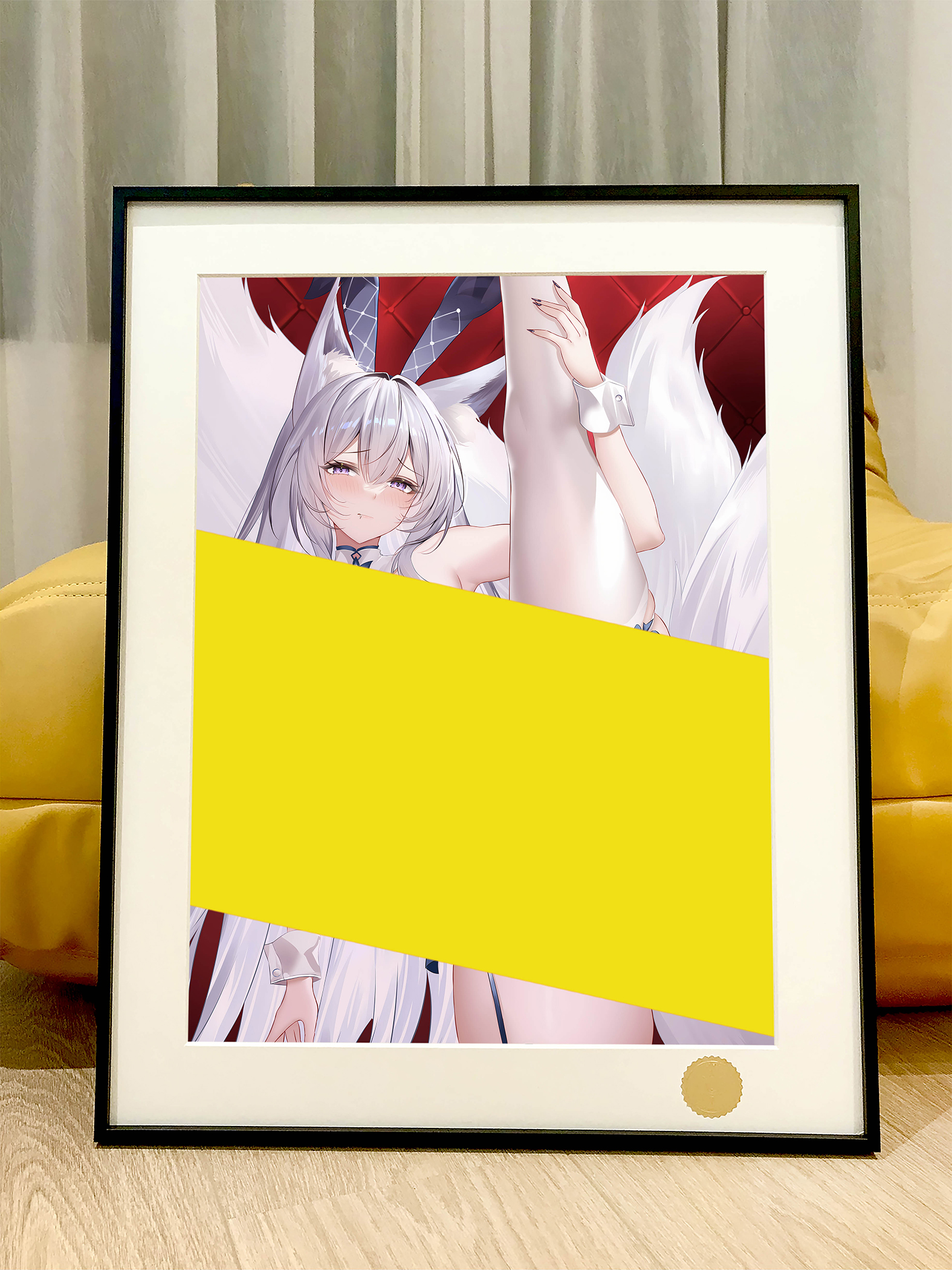 [In stock] Starry sky "Azur Lane Shinano" anime decorative painting Framed size: 55x44cm