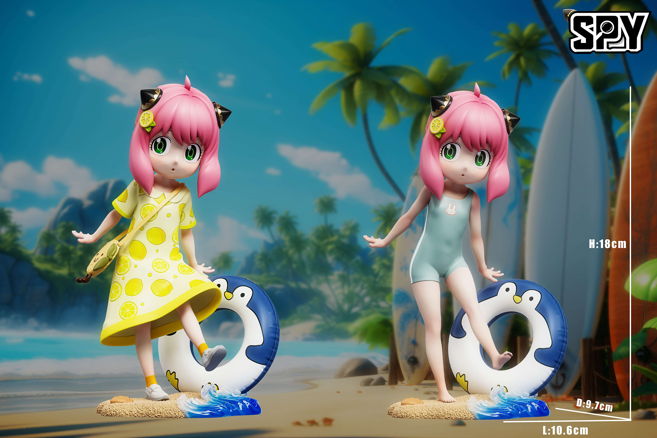 Pre-sale(GK) Lemon Aniya (second edition) material pure imported PU + resin size height 18cm * width 11cm * depth 10cm model A normal version. B swimsuit version-KWII-GK