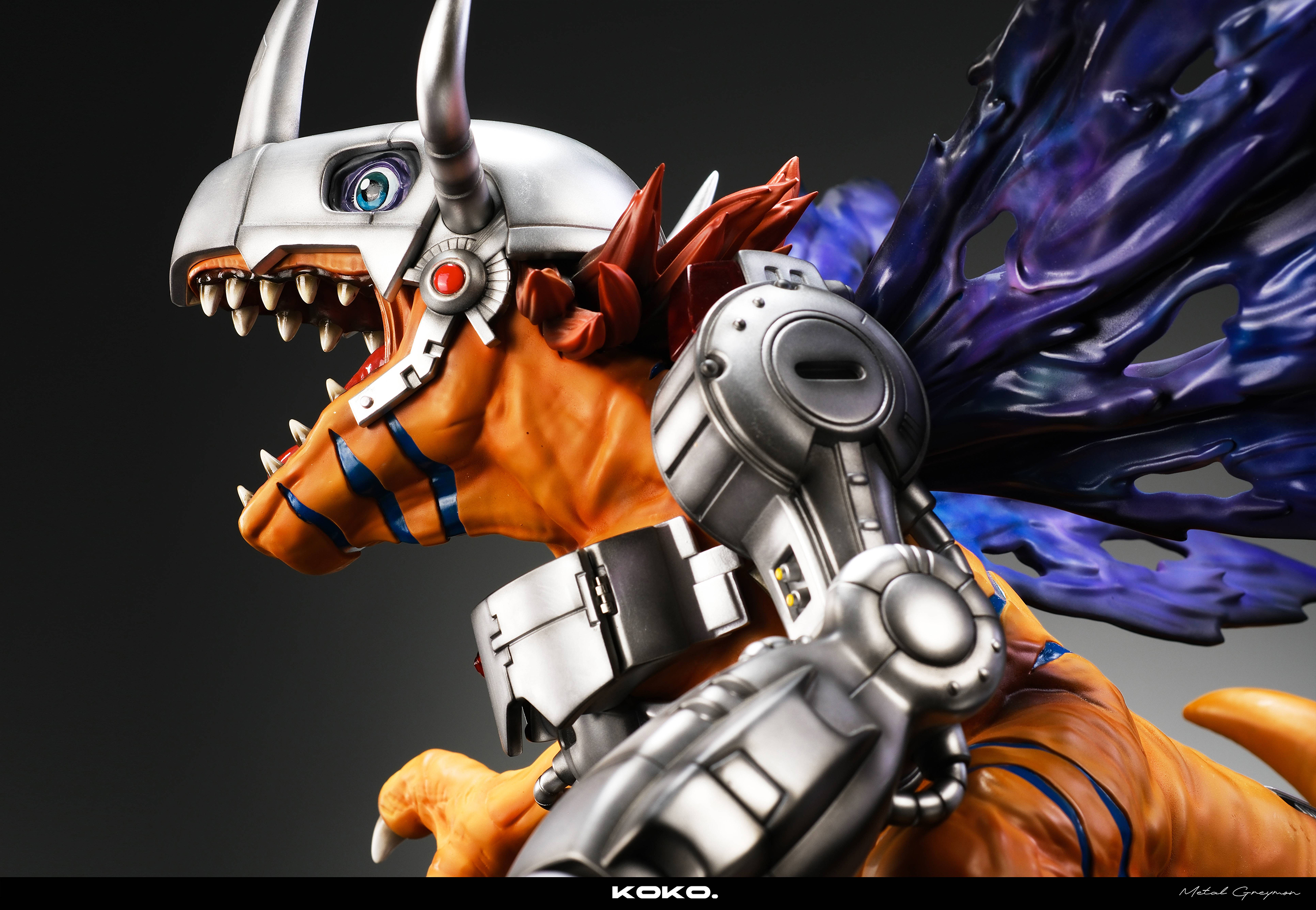 Digimon Metal Greymon Statue GK, Koko Studio, pre-sale