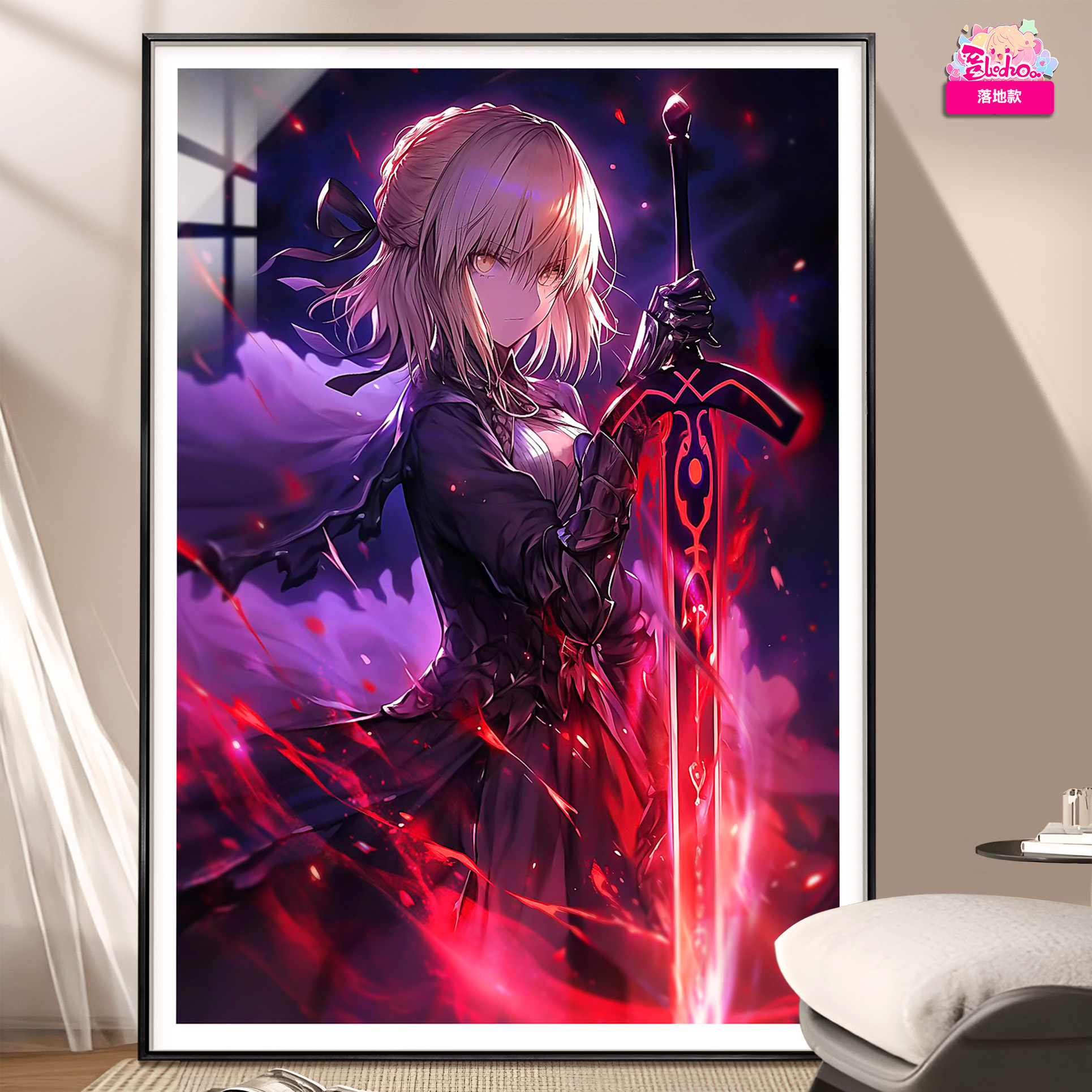 In stock New 8k ultra-large ultra-clear decorative painting Title of work Bloodstained Sky My King Saber-KWII-GK