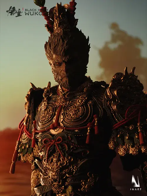 INART - Black Myth: Wukong - The Great Sage's Broken Shell And The Fourth Sister 1/6 Collectible Figure (Licensed)Statue