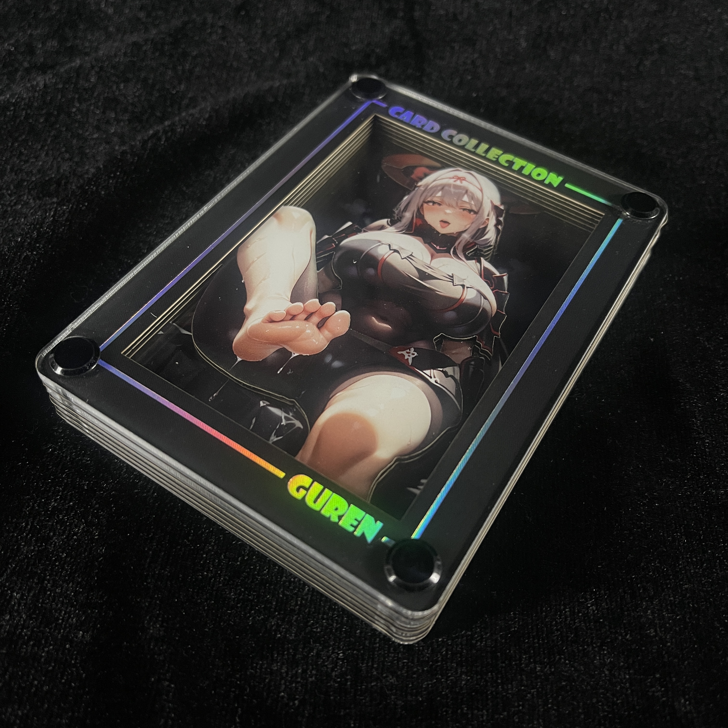 B&W Studio NIKKE Red Lotus Black Desktop Decorative Card Brick In stock