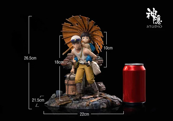 ShenYin Studio - Grave of Fireflies Seita & Setsuko Statue