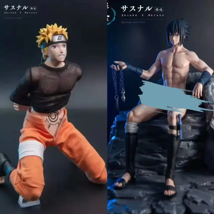 In stock - Naruto - Sasuke Uchiha & Naruto Uzumaki 1/6  Statue (GK) (Adult 18+)- SLN Studio